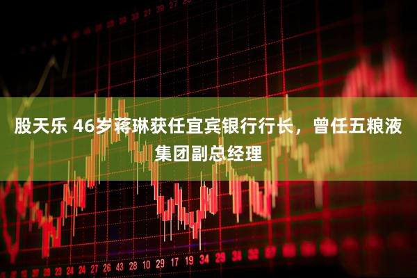股天乐 46岁蒋琳获任宜宾银行行长，曾任五粮液集团副总经理