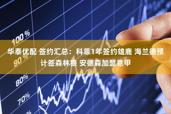 华泰优配 签约汇总：科菲1年签约雄鹿 海兰德预计签森林狼 安德森加盟意甲