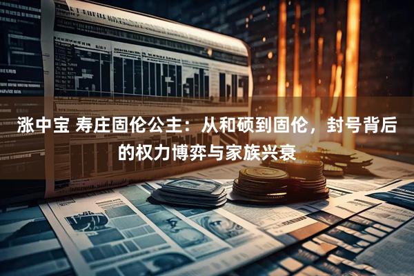 涨中宝 寿庄固伦公主：从和硕到固伦，封号背后的权力博弈与家族兴衰