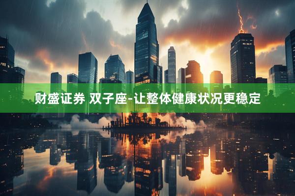 财盛证券 双子座-让整体健康状况更稳定